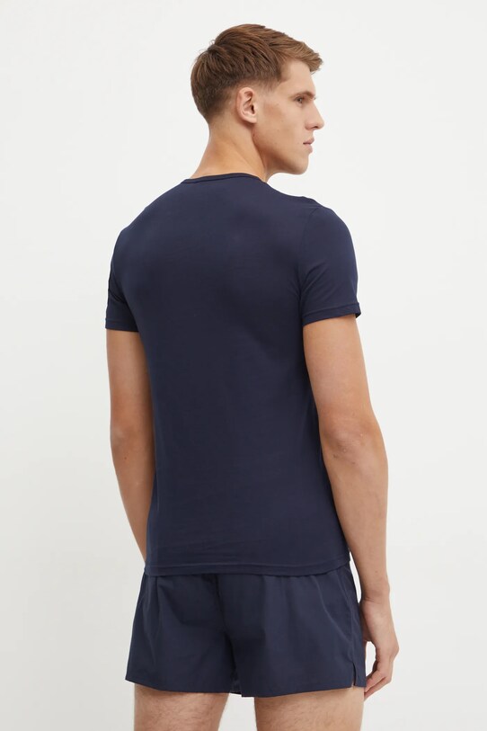 Îmbrăcăminte Emporio Armani Underwear tricou lounge din bumbac 2-pack 111267.4F722 bleumarin