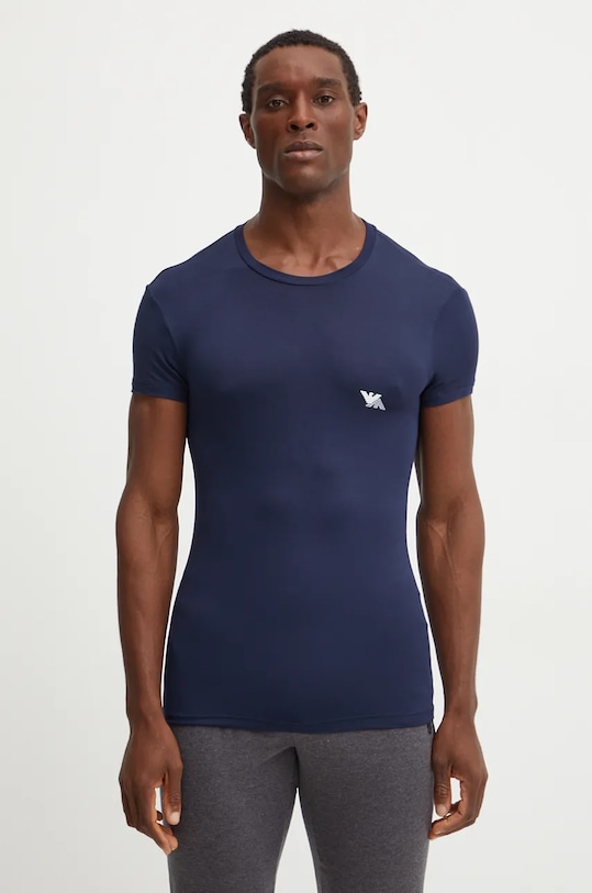 Emporio Armani Underwear tricou lounge 2-pack print alb 111670.4F733