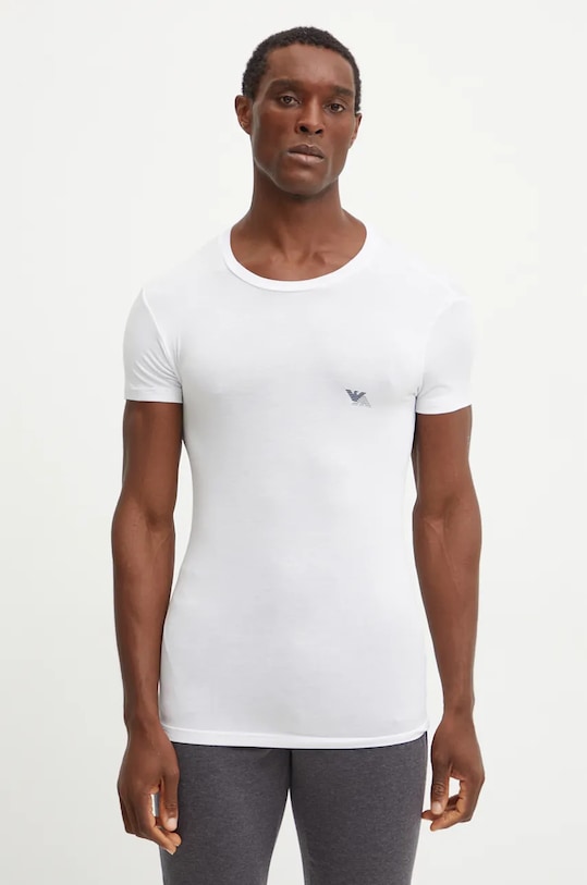 Emporio Armani Underwear tricou lounge 2-pack 111670.4F733 alb AW24