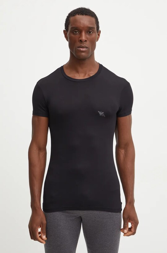 Emporio Armani Underwear t-shirt lounge 2-pack 111670.4F733 czarny AW24
