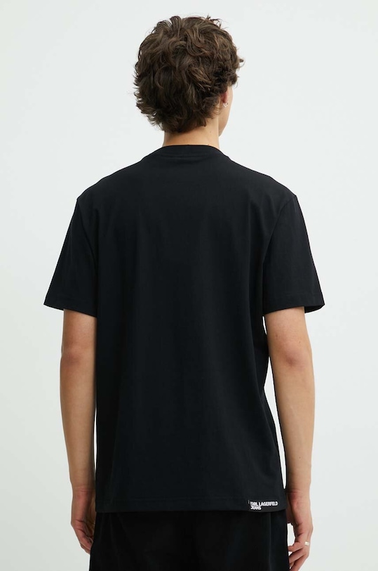 Odzież Karl Lagerfeld Jeans t-shirt bawełniany 245D1701 czarny