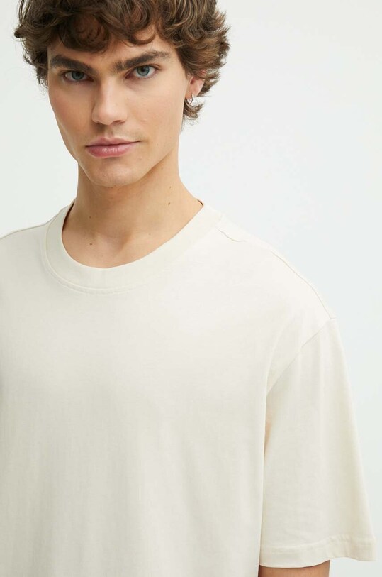 Karl Lagerfeld Jeans t-shirt bawełniany beżowy 245D1702