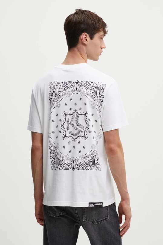 Karl Lagerfeld Jeans t-shirt bawełniany biały 245D1704