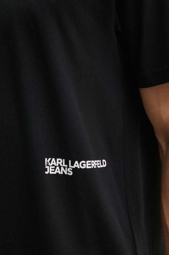 Karl Lagerfeld Jeans t-shirt bawełniany 245D1704 czarny