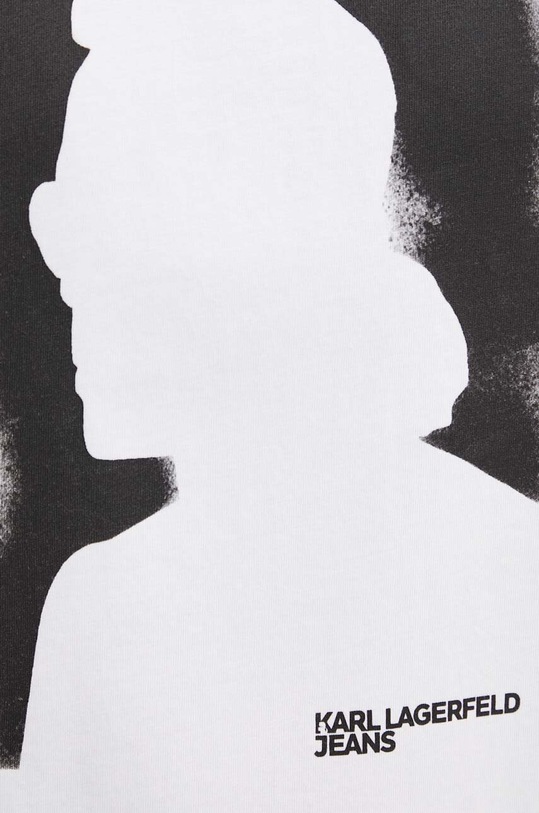 Бавовняна футболка Karl Lagerfeld Jeans 245D1709 білий