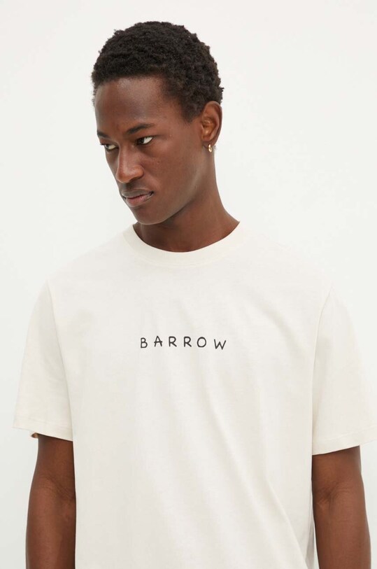 Barrow tricou din bumbac bej F4BWUATH062
