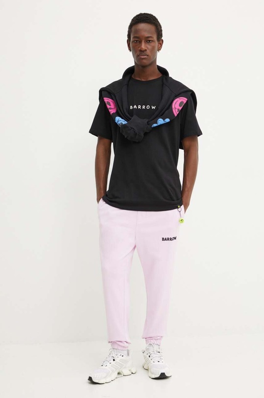 Barrow tricou din bumbac F4BWUATH062 negru AW24