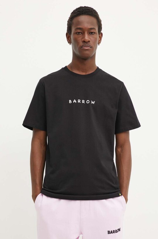 Îmbrăcăminte Barrow tricou din bumbac F4BWUATH062 negru