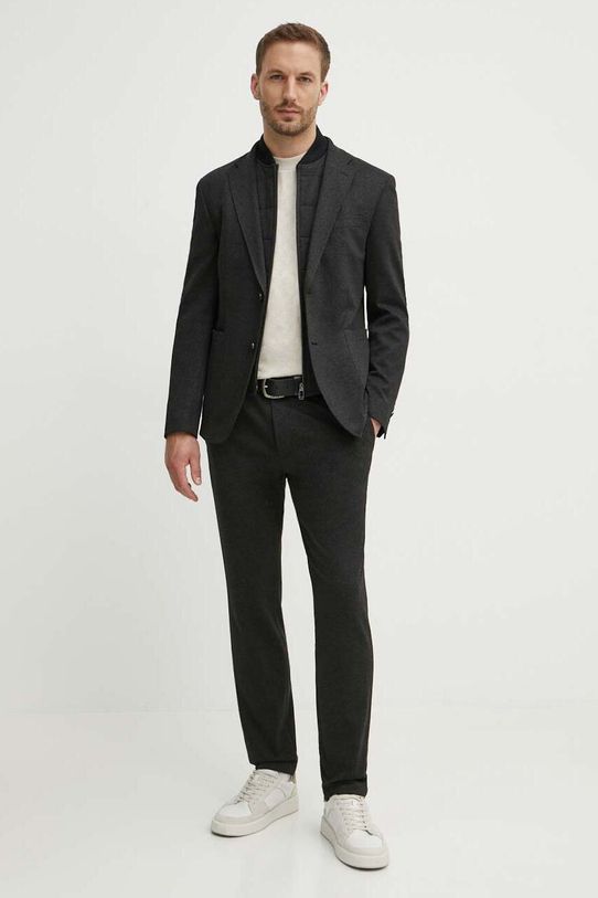 Βαμβακερό μπλουζάκι Joop! 30042885 μπεζ AW24