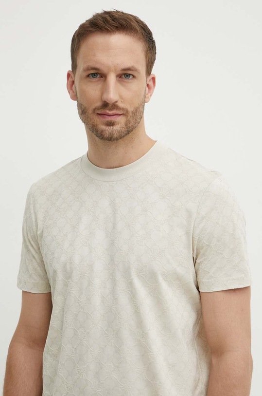 Joop! t-shirt bawełniany beżowy 30042885