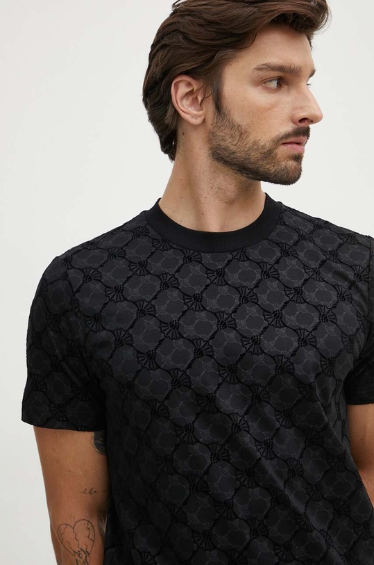 Joop! t-shirt bawełniany wzorzyste czarny 30042885