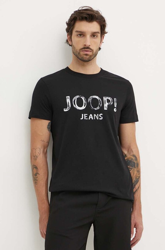 Joop! t-shirt bawełniany nadruk czarny 30042354