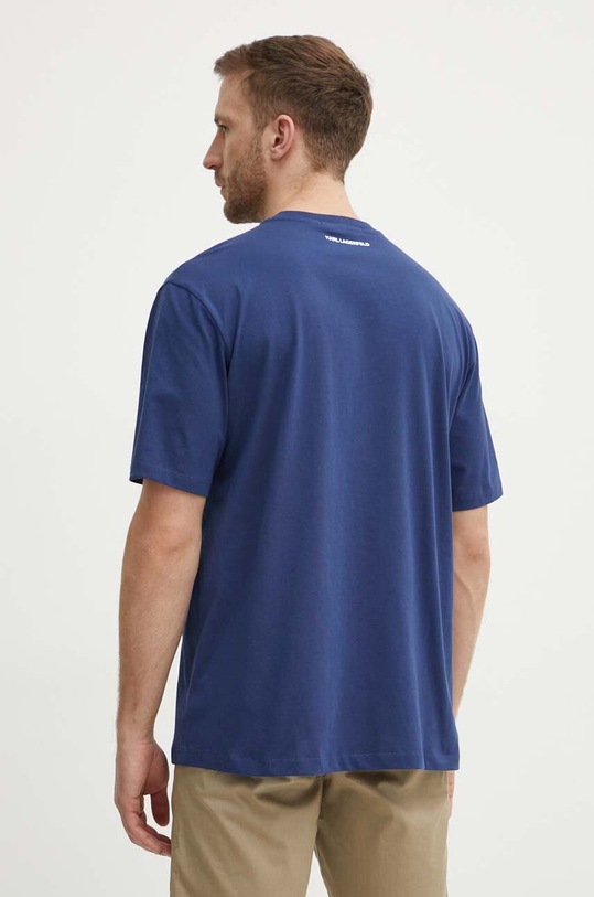 Одяг Бавовняна футболка Karl Lagerfeld 245M2110 блакитний