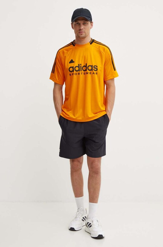 adidas t-shirt Tiro IY4498 pomarańczowy AW24