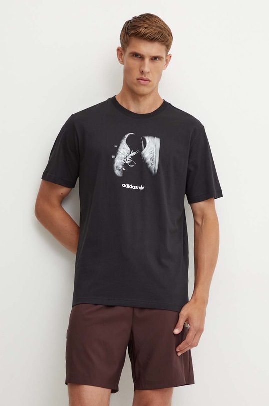 Bavlněné tričko adidas Originals černá IY3431