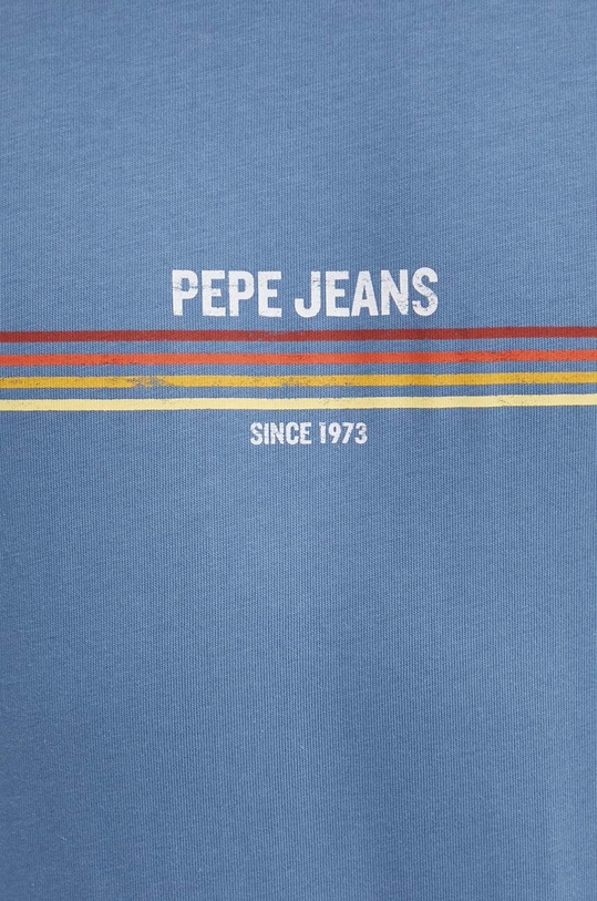 Pepe Jeans t-shirt bawełniany ADUR PM509427 niebieski