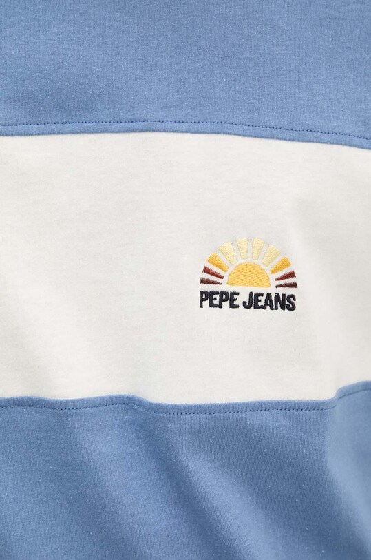 Бавовняна футболка Pepe Jeans AEDUS PM509435 блакитний