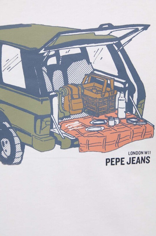 Bavlnené tričko Pepe Jeans ARMIND PM509642 biela