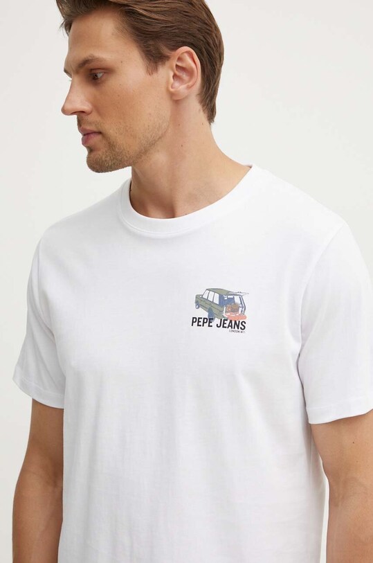 Хлопковая футболка Pepe Jeans ARSHINE хлопок белый PM509651