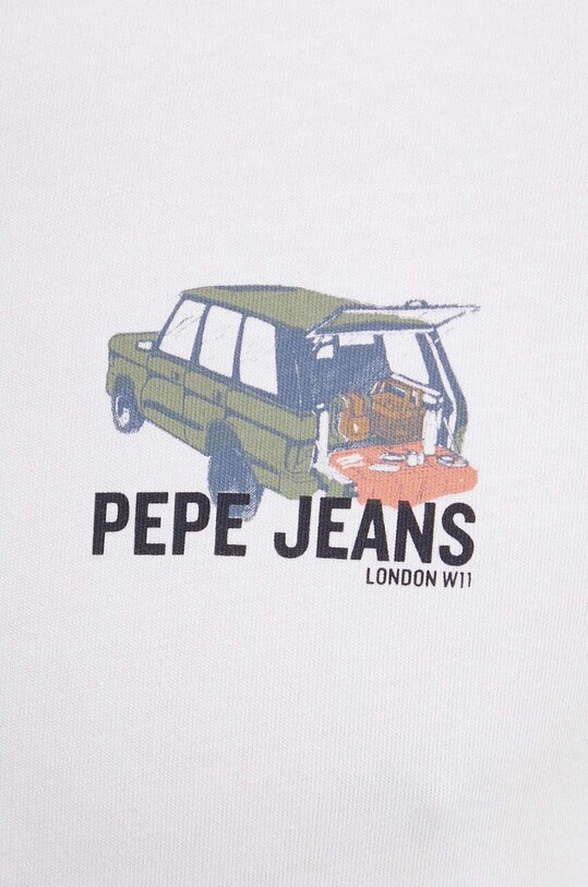 Хлопковая футболка Pepe Jeans ARSHINE PM509651 белый
