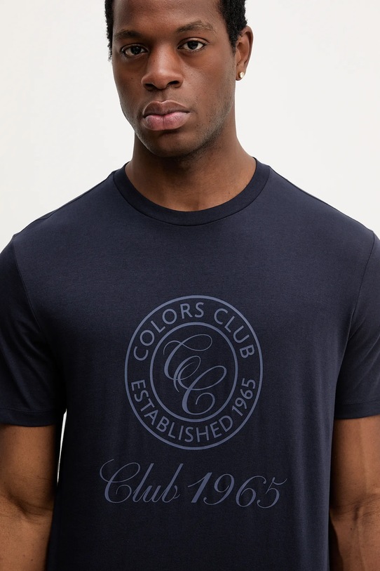 Бавовняна футболка United Colors of Benetton темно-синій 3I1XU1096