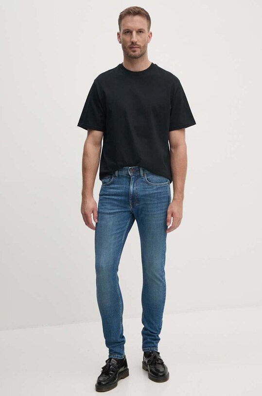 United Colors of Benetton tricou din bumbac 3MI6U109K negru AW24