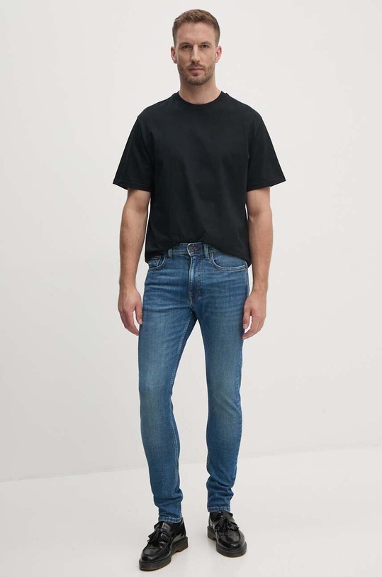 Bavlněné tričko United Colors of Benetton 3MI6U109K černá AW24