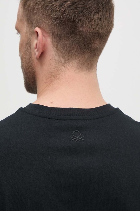 Bavlněné tričko United Colors of Benetton 3MI6U109K černá