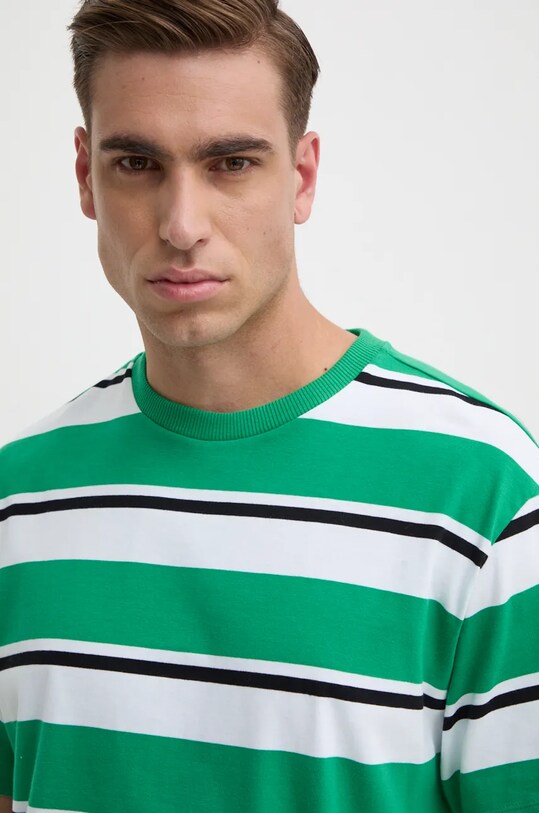 United Colors of Benetton t-shirt bawełniany zielony 38Y3U109J