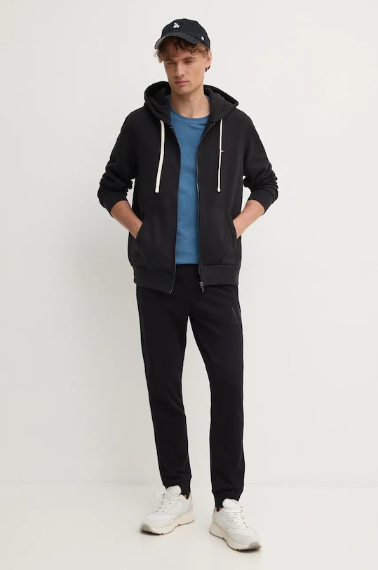 Памучна тениска United Colors of Benetton 3ZITU1098 син SS25