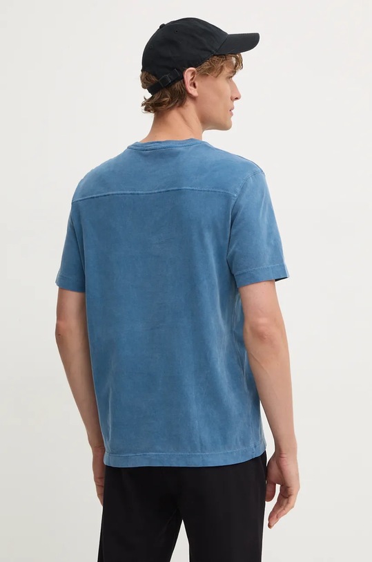 Odzież United Colors of Benetton t-shirt bawełniany 3ZITU1098 niebieski