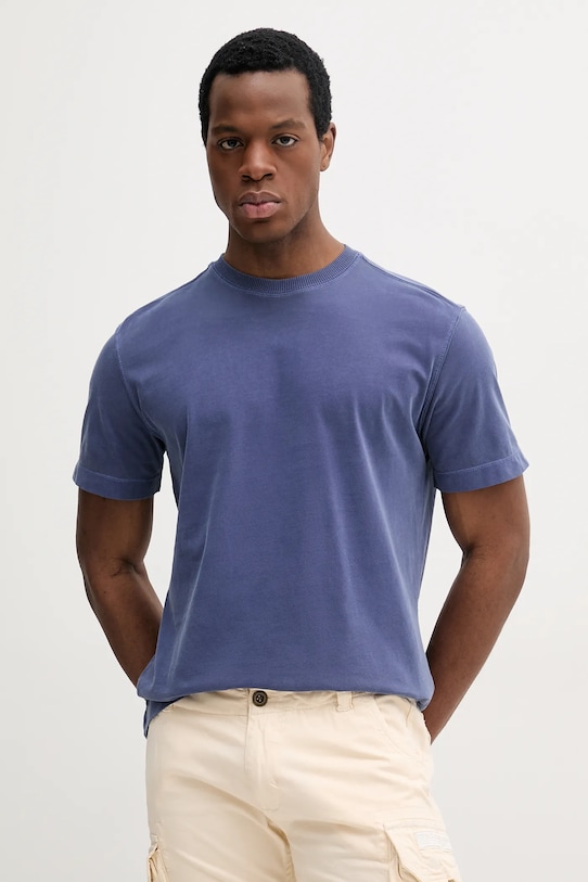 United Colors of Benetton t-shirt in cotone blu navy 3ZITU1098