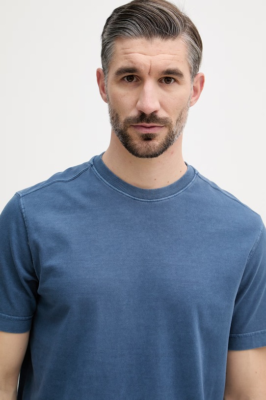 United Colors of Benetton majica za muškarce od pamuka plava 3ZITU1098
