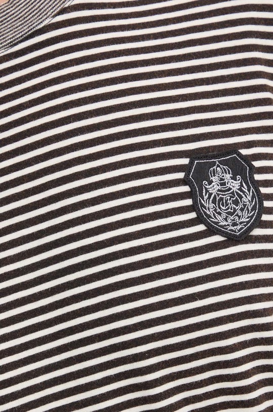 The Kooples t-shirt bawełniany HTSC29003K brązowy