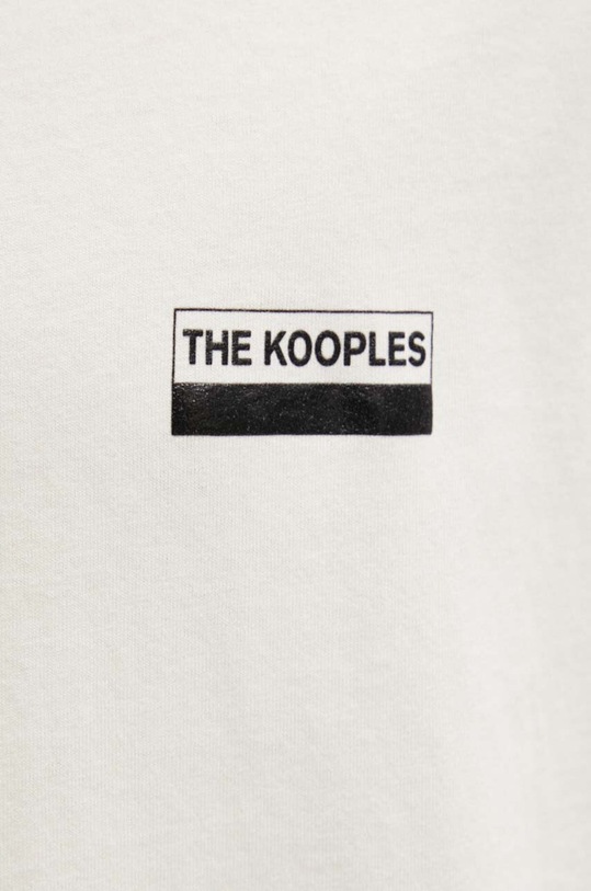 Bavlněné tričko The Kooples HTSC29004K béžová