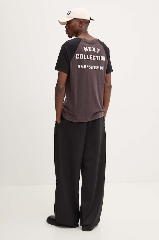 Tričko The Kooples kulatý hnědá HTSC29011K