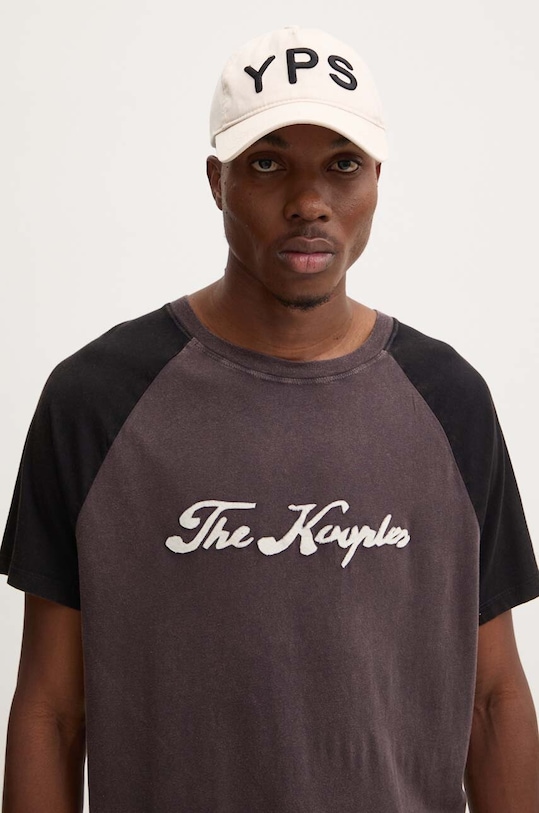 Tričko The Kooples hnědá HTSC29011K