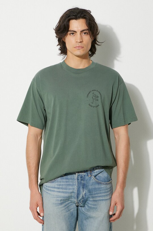 Carhartt WIP cotton t-shirt Stamp relaxed green I033670.2B106