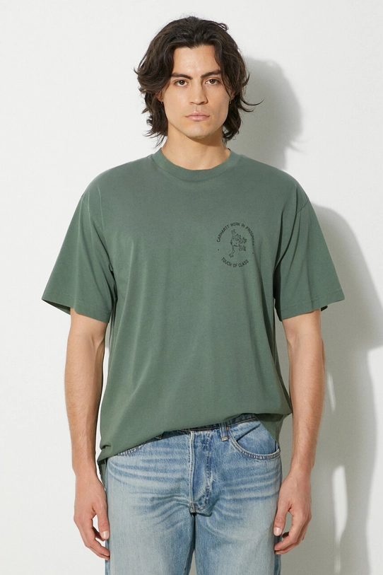 Carhartt WIP t-shirt in cotone Stamp rilassato verde I033670.2B106