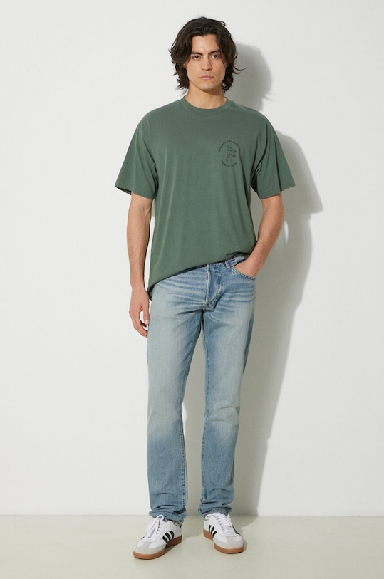 Carhartt WIP cotton t-shirt Stamp I033670.2B106 green AW24