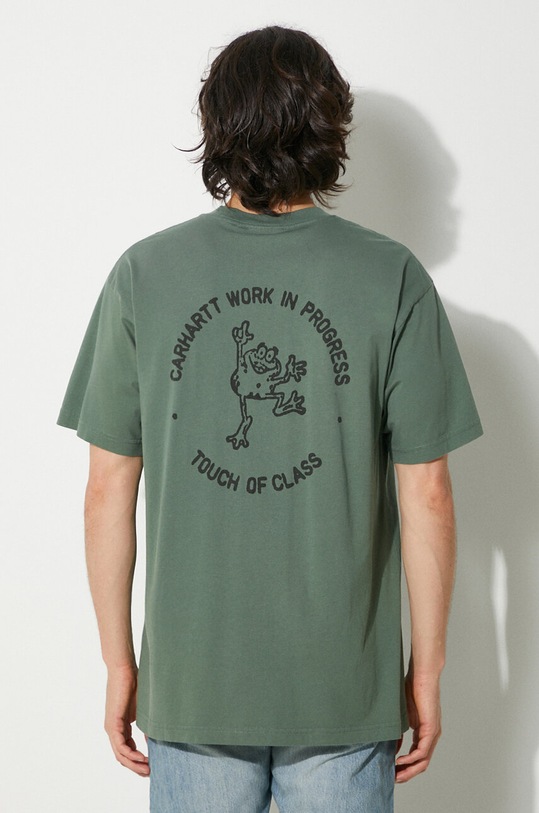 Clothing Carhartt WIP cotton t-shirt Stamp I033670.2B106 green