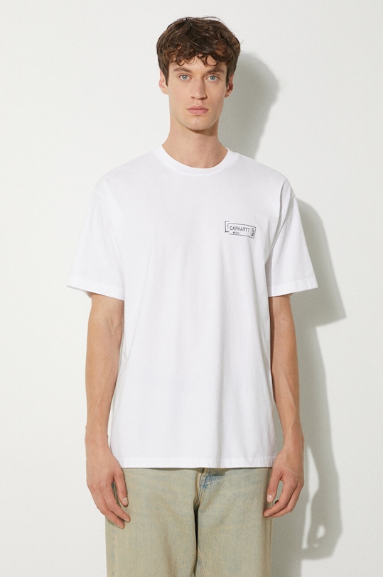 Carhartt WIP cotton t-shirt Stamp cotton white I033670.00A06