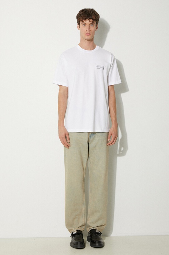Carhartt WIP cotton t-shirt Stamp I033670.00A06 white AW24