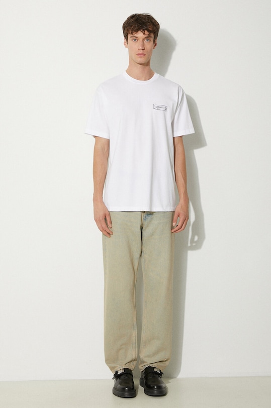 Carhartt WIP cotton t-shirt Stamp I033670.00A06 white AW24
