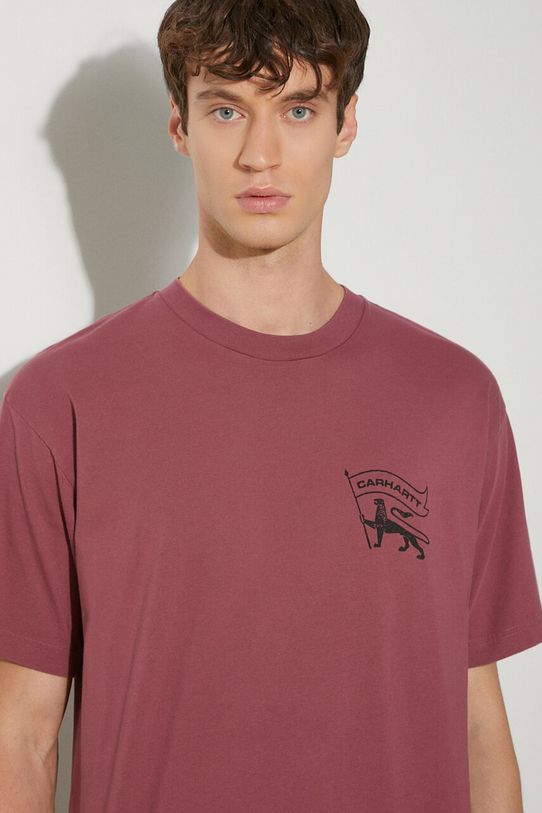 Carhartt WIP cotton t-shirt Stamp cotton pink I033670.2B006