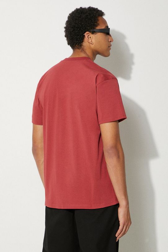 Одяг Бавовняна футболка Carhartt WIP American Script I029956.002XX бордо