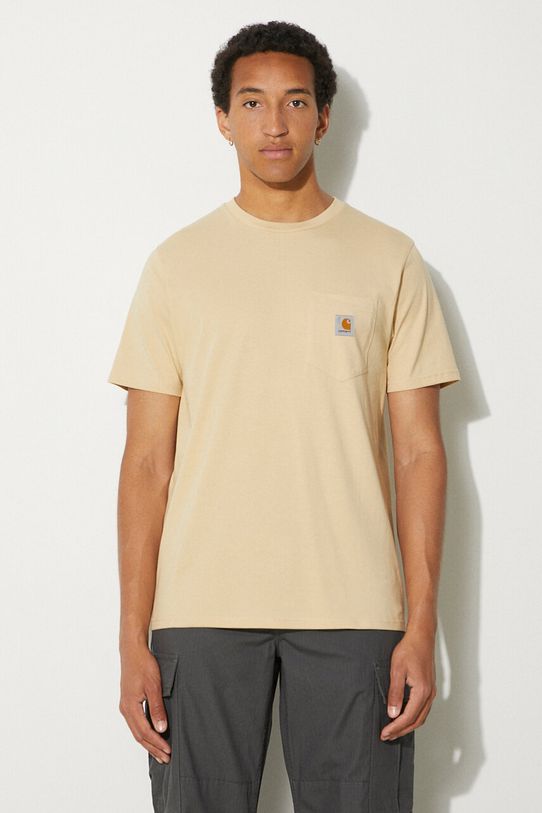 Carhartt WIP t-shirt in cotone Pocket regolare beige I030434.29OXX