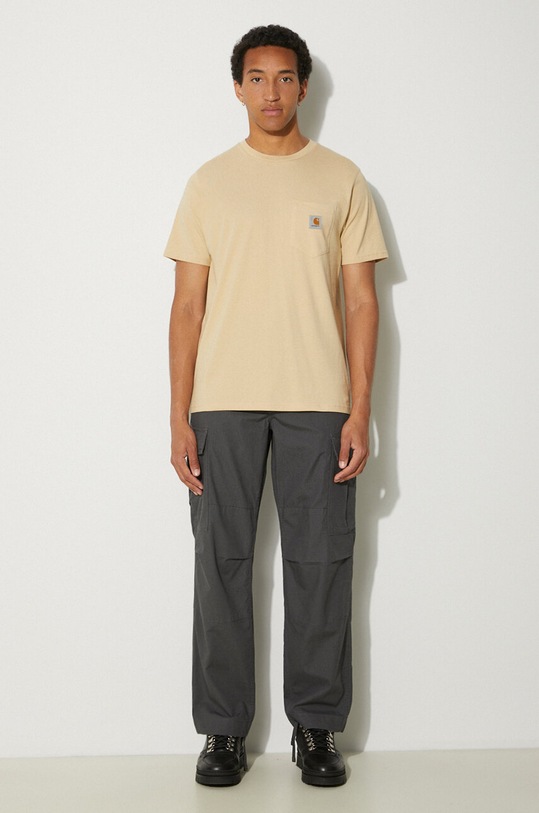 Carhartt WIP t-shirt in cotone Pocket I030434.29OXX beige AW24