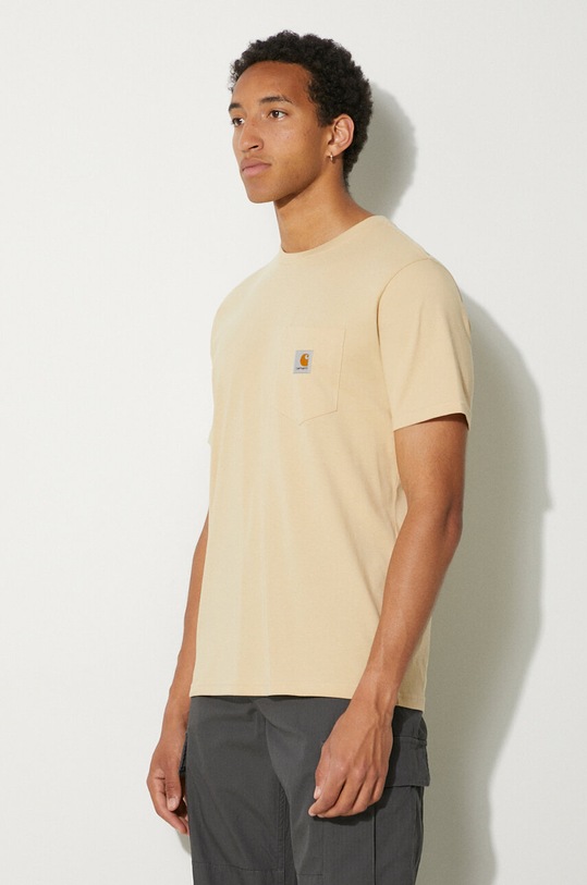 Carhartt WIP t-shirt in cotone Pocket beige I030434.29OXX