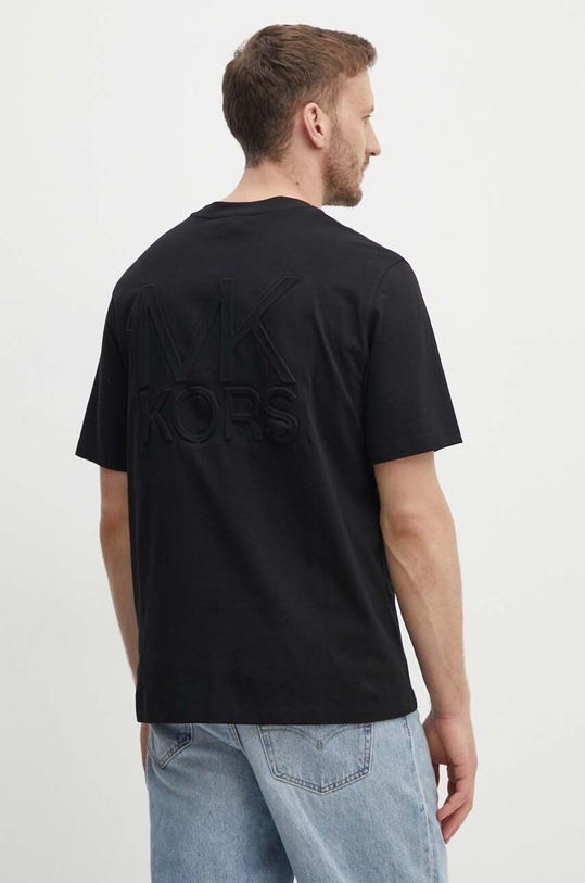 Ρούχα Βαμβακερό μπλουζάκι Michael Kors CT4525K1V2 μαύρο